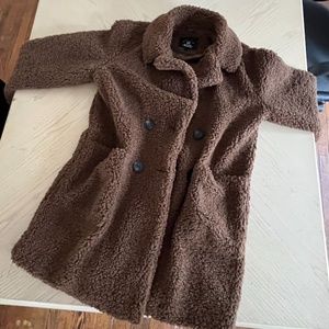 Brown Fluffy Teddy Jacket